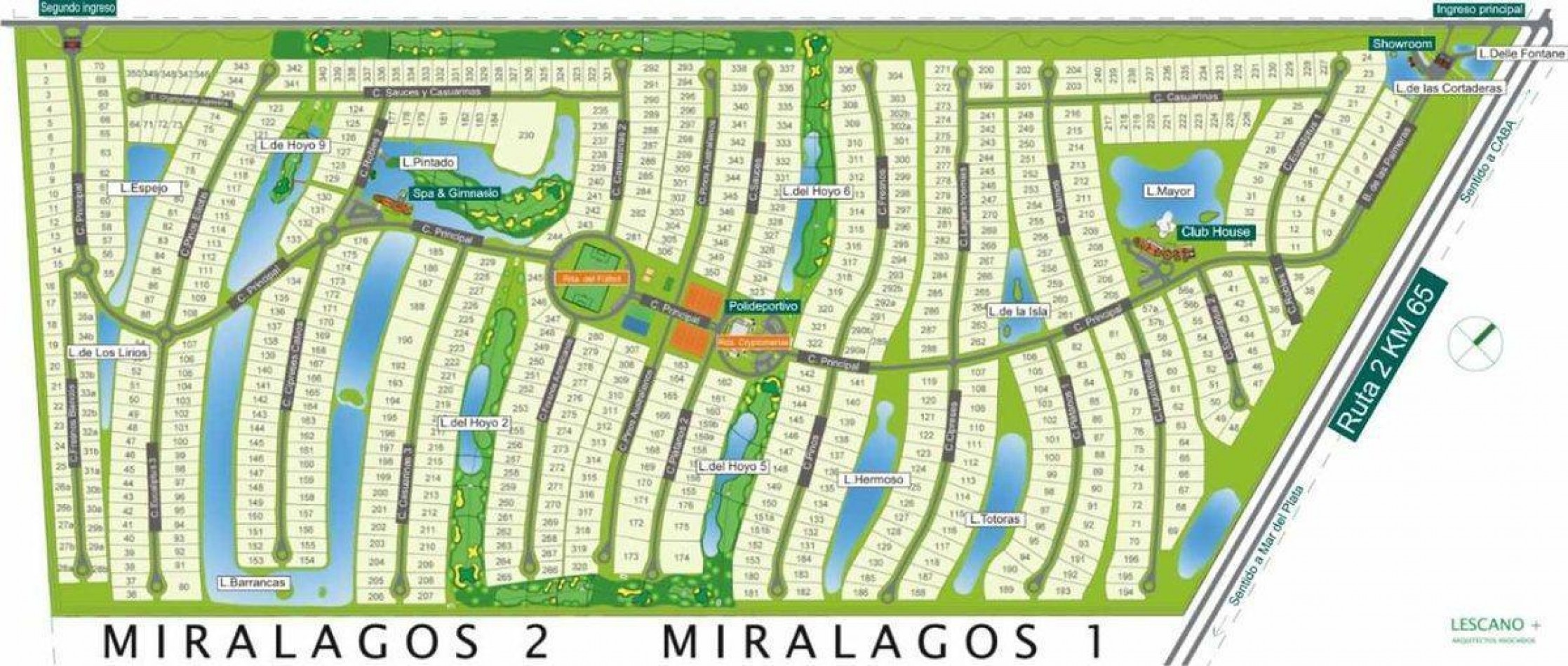 CLUB DE CAMPO MIRALAGOS 2 - LOTE 104 (LA MEJOR UBICACION) - LAGUNA BARRANCAS - ACEPTA PERMUTA PARCIAL